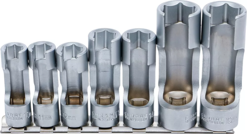 Spezial Steckschlüssel Satz geschlitzt 3/8" 7-tlg.